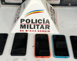 PM apreende crack e aparelhos celulares em Divinópolis