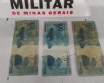 Dupla é presa por usar notas falsas de R$ 100 em comércios de Divinópolis e Carmo do Cajuru