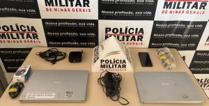 Ladr&atilde;o furta notebooks de escola e &eacute; preso em Santo Ant&ocirc;nio do Monte