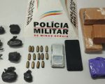 Homem é preso com drogas e munições de pistola em Itaúna