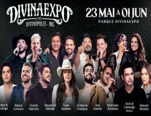 Veja o cronograma dos shows da Divinaexpo 2025