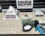 Dupla de jovens é presa com cocaína e crack, no bairro Marília, em Lagoa da Prata