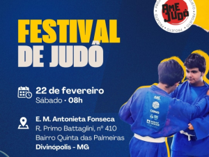 Festival de Jud&ocirc; ser&aacute; realizado em escola de Divin&oacute;polis e popula&ccedil;&atilde;o &eacute; convidada