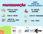 Para a criançada: Praça do Santuário terá teatro, dança, jogos e contação de história