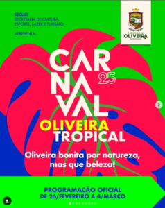Programa&ccedil;&atilde;o do Carnaval em Oliveira &ndash; Sexta-feira (28)