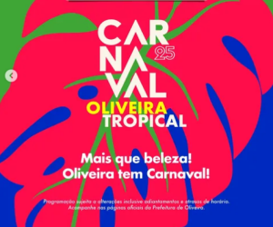 Oliveira divulga programa&ccedil;&atilde;o oficial do Carnaval 2025