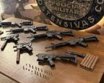 PM descobre fábrica clandestina de armas e prende dois suspeitos em Santa Luzia