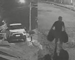 Vídeo: Ladrão é flagrado furtando rodas e pneus de carro em BH