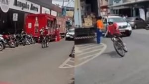 Adolescente em bicicleta motorizada &eacute; apreendido ap&oacute;s persegui&ccedil;&atilde;o em Pitangui