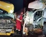 Nova Serrana: Acidente na BR-262 deixa feridos; um dos motoristas ficou preso às ferragens