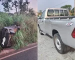 Pará de Minas: Idoso fica ferido após batida entre veículos na BR-352