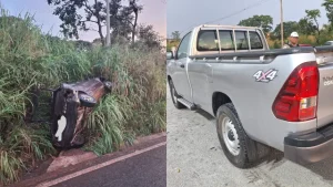 Par&aacute; de Minas: Idoso fica ferido ap&oacute;s batida entre ve&iacute;culos na BR-352