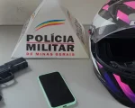 Formiga: Adolescente aponta arma para motociclista e rouba moto e capacete