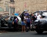 Batida entre carros deixa criança e dois adultos feridos no Icaraí, em Divinópolis