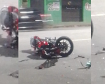 Alerta: Acidente envolvendo motocicleta e fiat toro no sentido Candelária