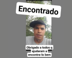 Kelvin Carlota é localizado e está bem, informam familiares