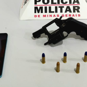 Homem &eacute; preso e arma de fogo apreendida em Nova Serrana