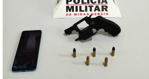 Homem &eacute; preso e arma de fogo apreendida em Nova Serrana