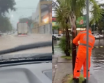 Pancada de chuva deixa regiões alagadas em Divinópolis nesta segunda (17)