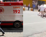 Homem fica em estado grave ao ser atropelado por moto no Centro de Divinópolis