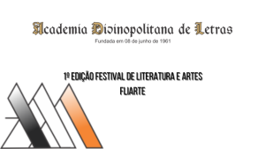 Primeiro Festival Liter&aacute;rio da Academia Divinopolitana de Letras ser&aacute; realizado; veja programa&ccedil;&atilde;o