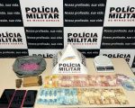 PM prende três adultos e apreende dois menores por tráfico de drogas em Lagoa da Prata