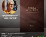 Frei Jacir lança livro sobre a Bíblia Apócrifa em Divinópolis