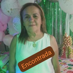 Encontrada! Maria, desaparecida h&aacute; 3 dias em Divin&oacute;polis, est&aacute; bem, diz fam&iacute;lia
