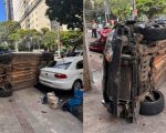 Batida entre dois carros deixa homem ferido e causa discussão entre motoristas em BH
