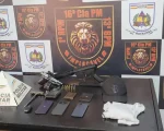 Homem assalta motorista de app em BH e é preso com submetralhadora