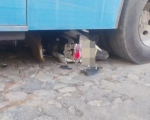 Vídeo: veja momento do acidente entre moto e ônibus, no bairro São Luiz