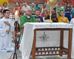 Rebanhão de Carnaval atrai fiéis no Poliesportivo Fábio Botelho Notini, em Divinópolis
