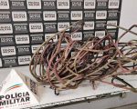 Homem é preso com 42 kg de fios de cobre furtados em Divinópolis