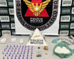 Pará de Minas: Homem é preso com mais de 50 pinos de cocaína e pedras de crack