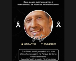 Divinópolis: Morre Marcos Antônio Gomes, conhecido como Marquinhos do Polivalente