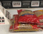 Divinópolis: ladrão é pego roubando feijão, e agora vai comer só arroz