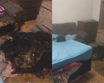 Casa pega fogo em Itaúna e chamas consomem sofá: causa pode ser uso de entorpecentes