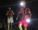 Vídeo: trio fica ilhado no Rio Pará após usar colchão inflável como boia, em Nova Serrana
