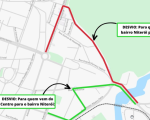 Divinópolis: Parte da ponte do Niterói é interditada para obras da Copasa