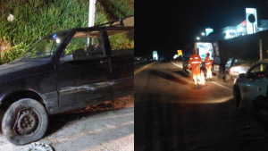 Homem b&ecirc;bado colide com placa de sinaliza&ccedil;&atilde;o e faz insultos raciais contra Bombeiros