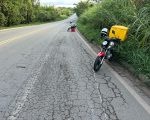 Acidente entre duas motos deixa um ferido na BR-494, em Divinópolis