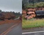 Batida entre caminhões deixa um morto e dois feridos na BR-354, em Formiga