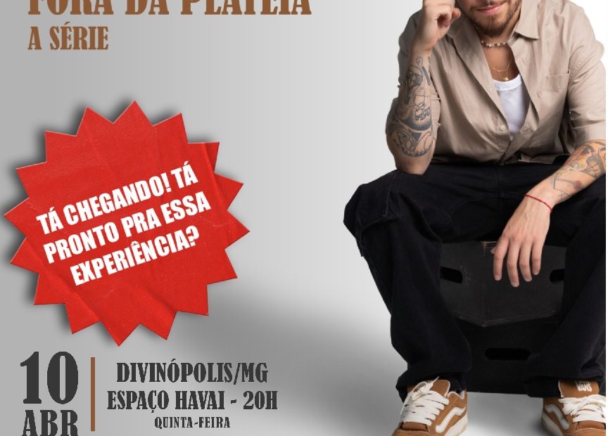 Gio Lisboa se apresenta nesta quinta (10) em Divinópolis