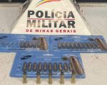 Perseguição na BR-494 termina com jovem preso com munições