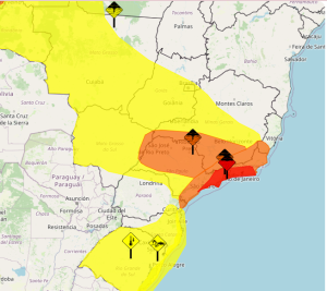Previs&atilde;o do tempo: s&aacute;bado ser&aacute; de c&eacute;u nublado e chance de trovoadas em Divin&oacute;polis
