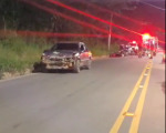 Acidente entre carro e moto é registrado na avenida Magalhães Pinto, em Divinópolis