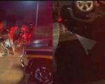 Vídeo: Dupla faz motorista refém e perseguição acaba em carro capotado na BR-040, na Grande BH