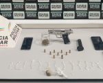 'Casal do tráfico' é preso com drogas e pistola em Nova Serrana