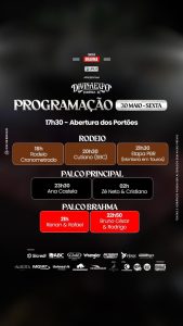 Confira a programação da Divinaexpo nesta sexta (30)
