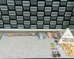 Nova Serrana: PM apreende drogas e prende três homens